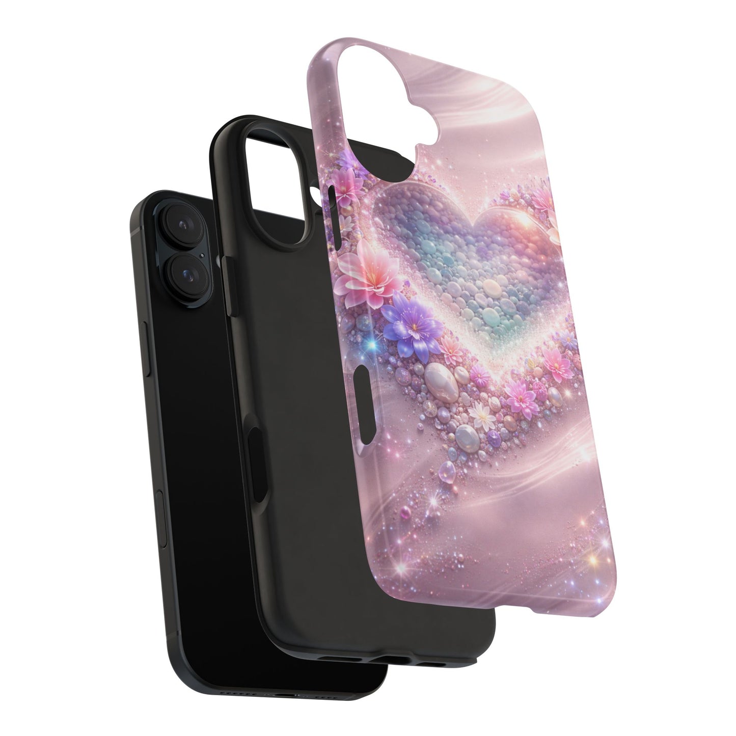 Tough Phone Case — Pastel Heart Galaxy Protective iPhone Cover