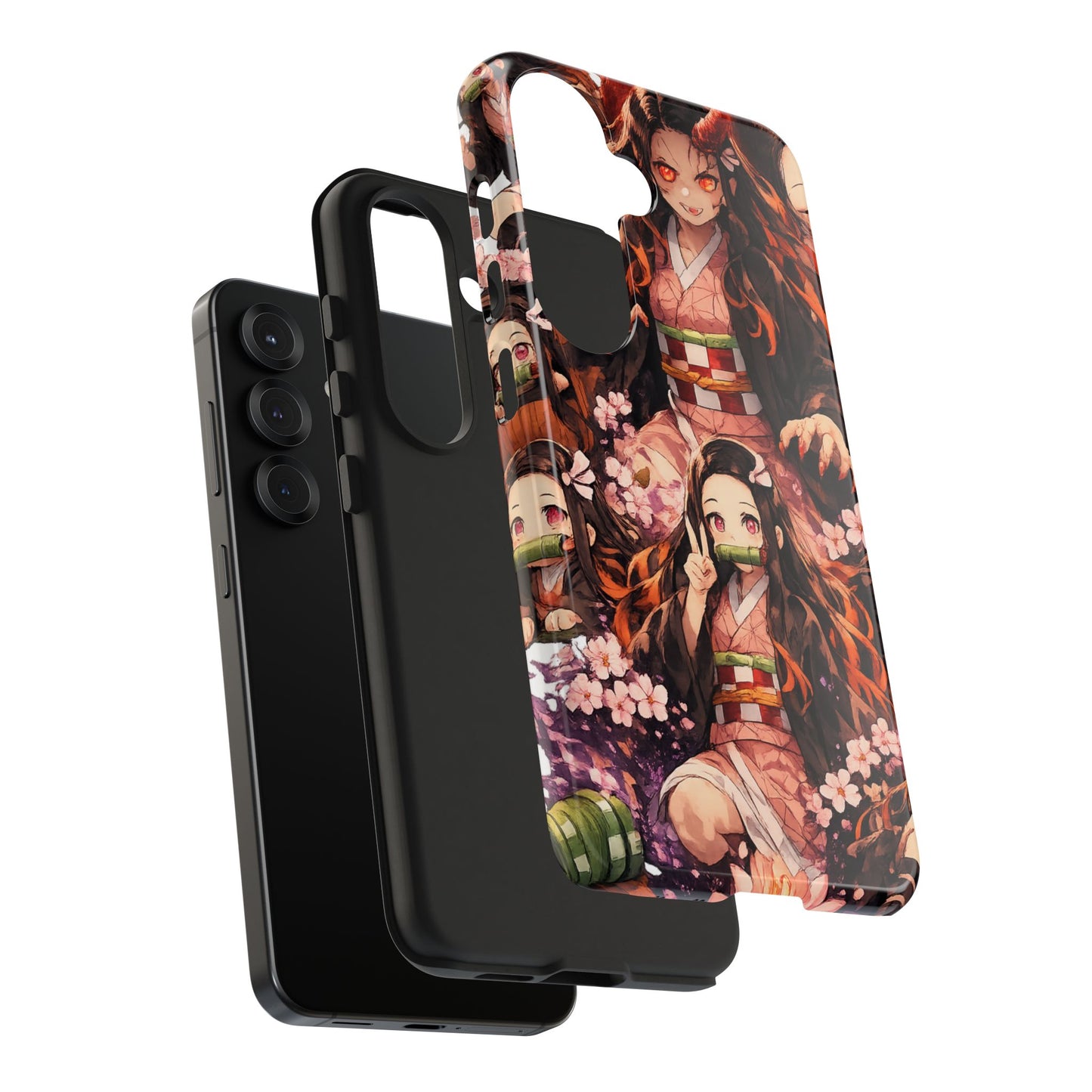 Phone Case — Nezuko Kamado Floral Tough Phone Case