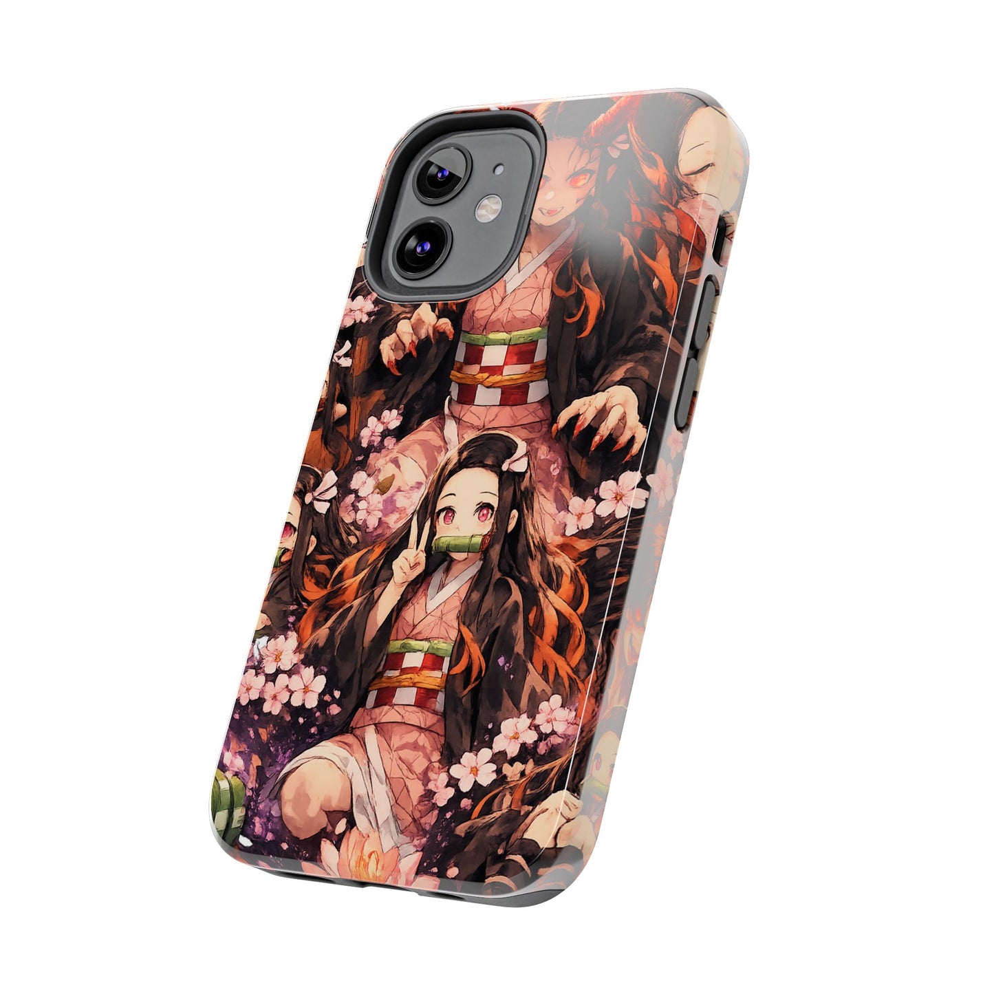 Phone Case — Nezuko Kamado Floral Tough Phone Case