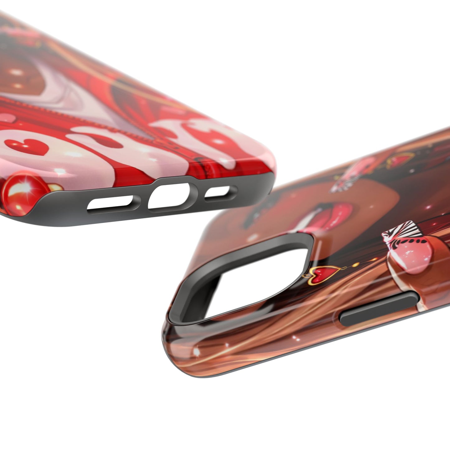 Love Phone Case — Red Heart Jacket Impact-Resistant Case