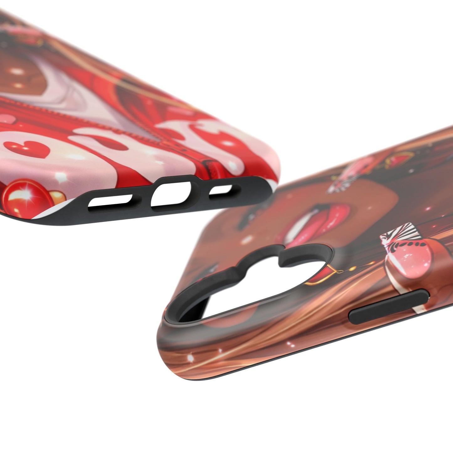Love Phone Case — Red Heart Jacket Impact-Resistant Case