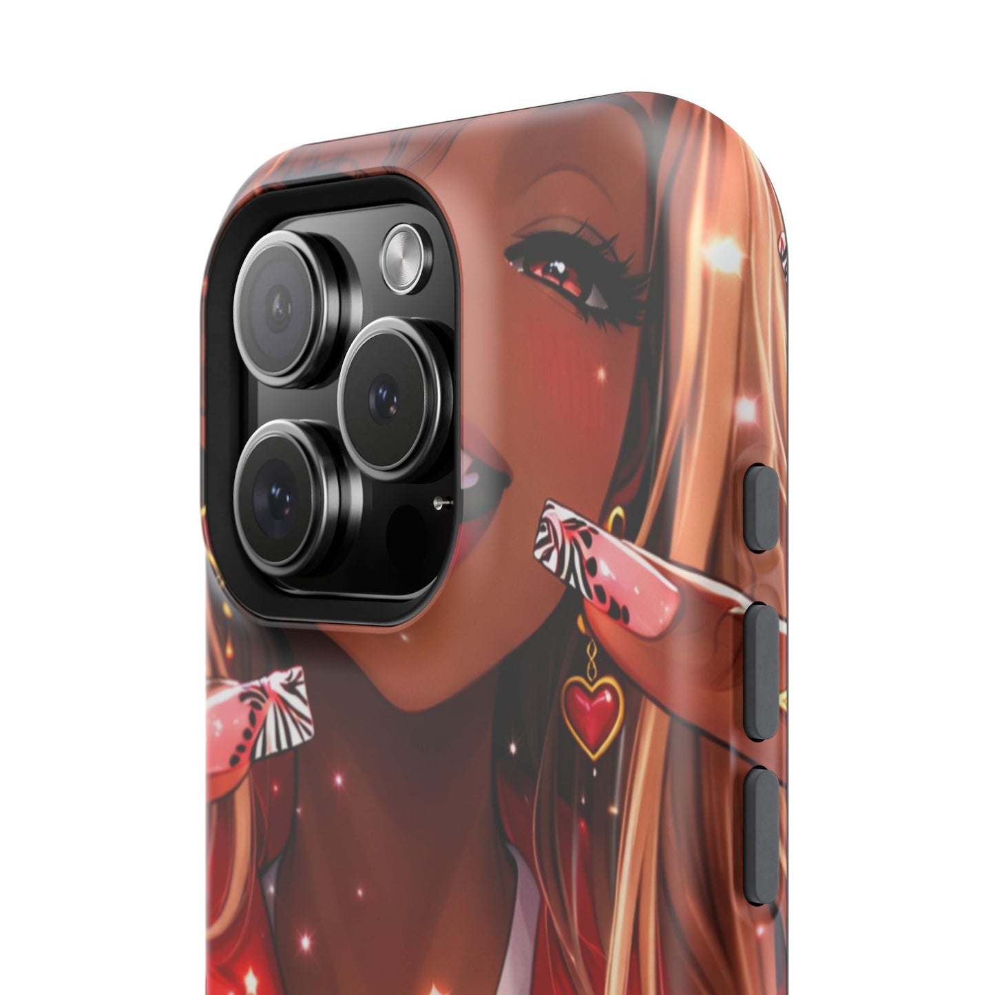 Love Phone Case — Red Heart Jacket Impact-Resistant Case