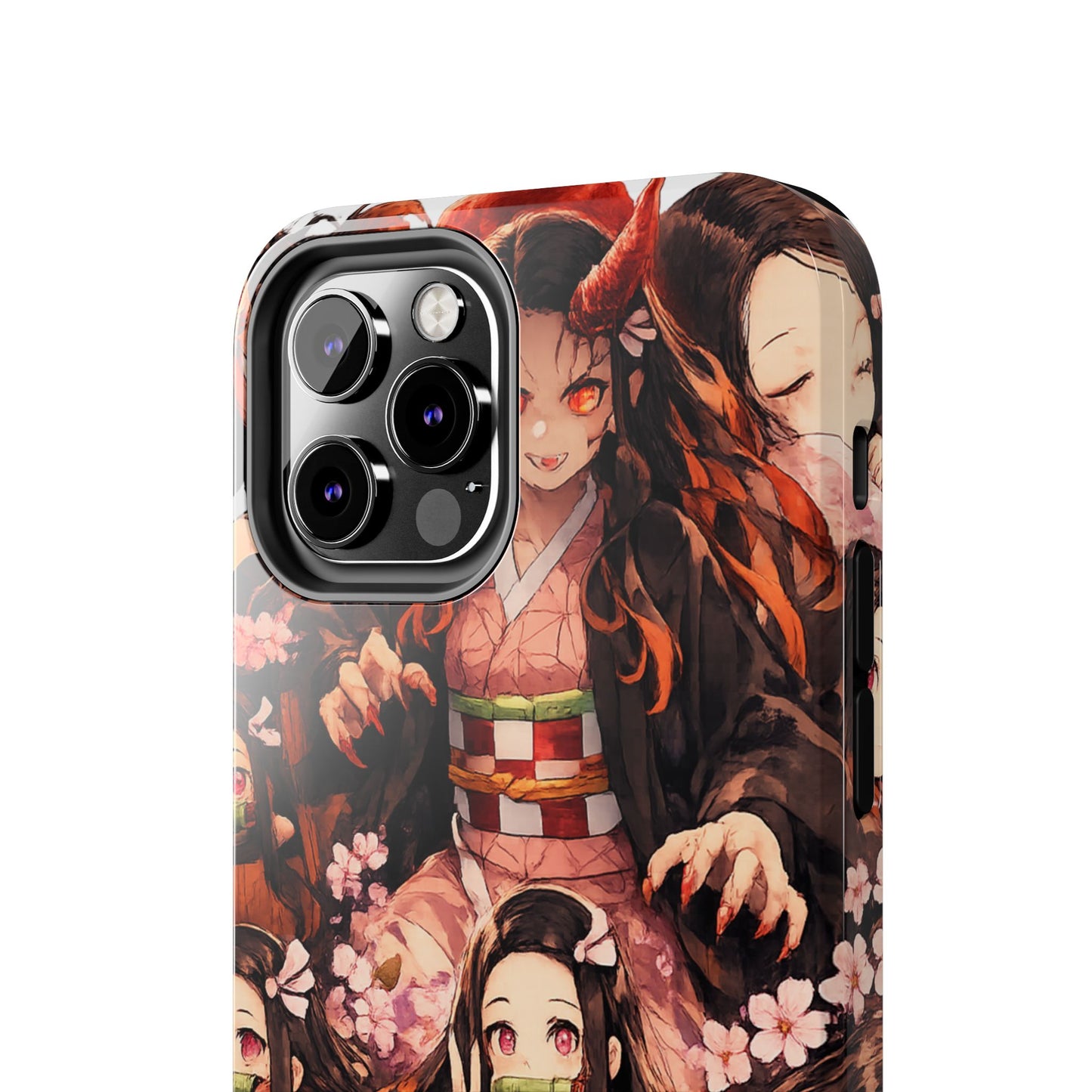 Phone Case — Nezuko Kamado Floral Tough Phone Case