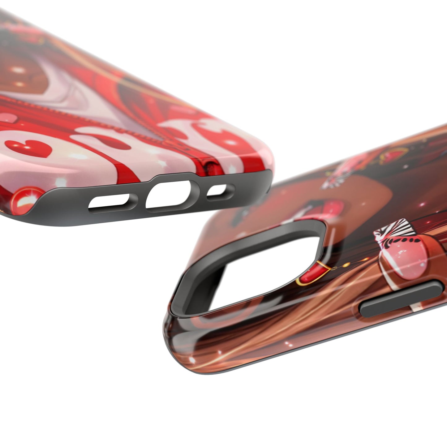 Love Phone Case — Red Heart Jacket Impact-Resistant Case
