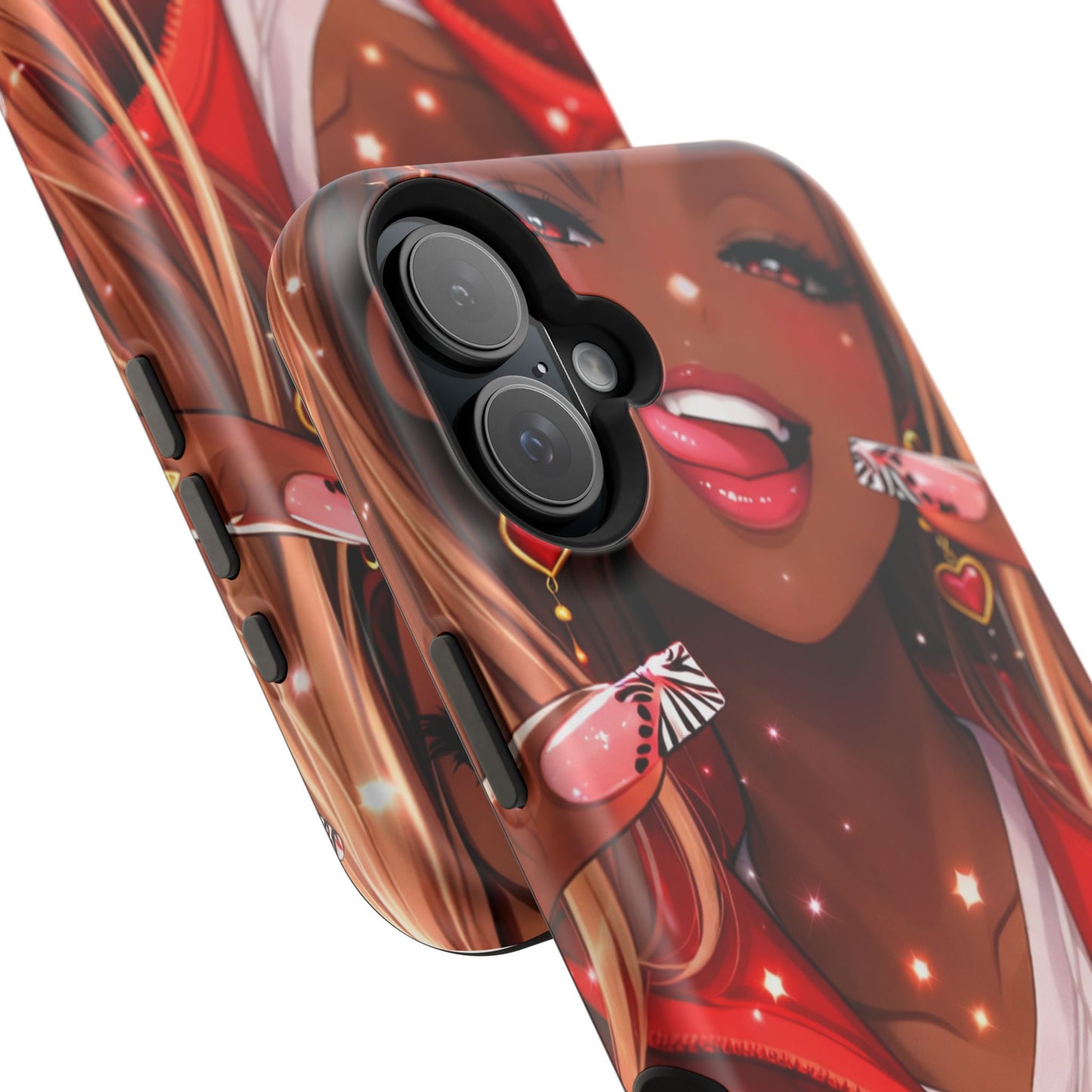 Love Phone Case — Red Heart Jacket Impact-Resistant Case