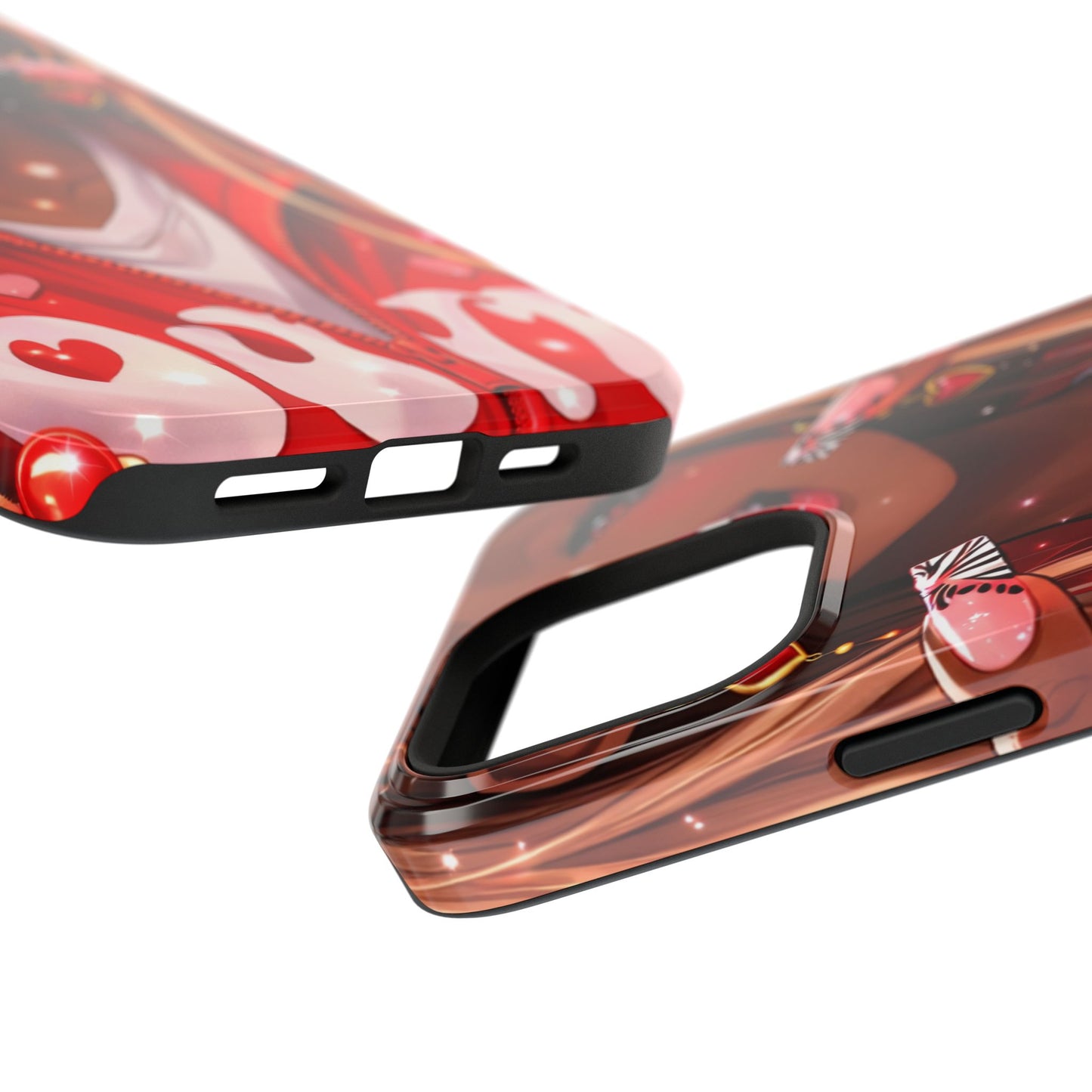 Love Phone Case — Red Heart Jacket Impact-Resistant Case