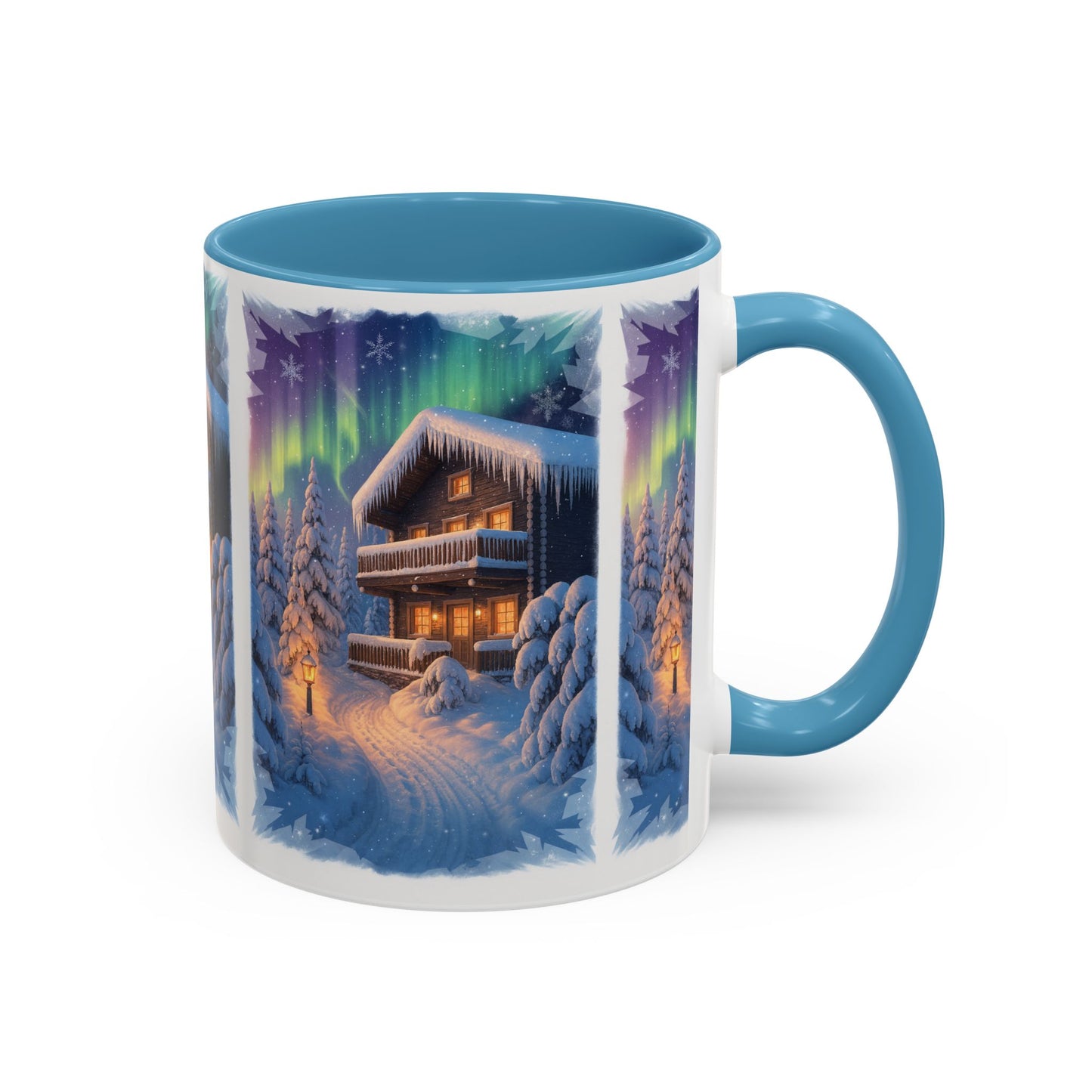 Northern Lights Cabin Mug | Accent Coffee Mug