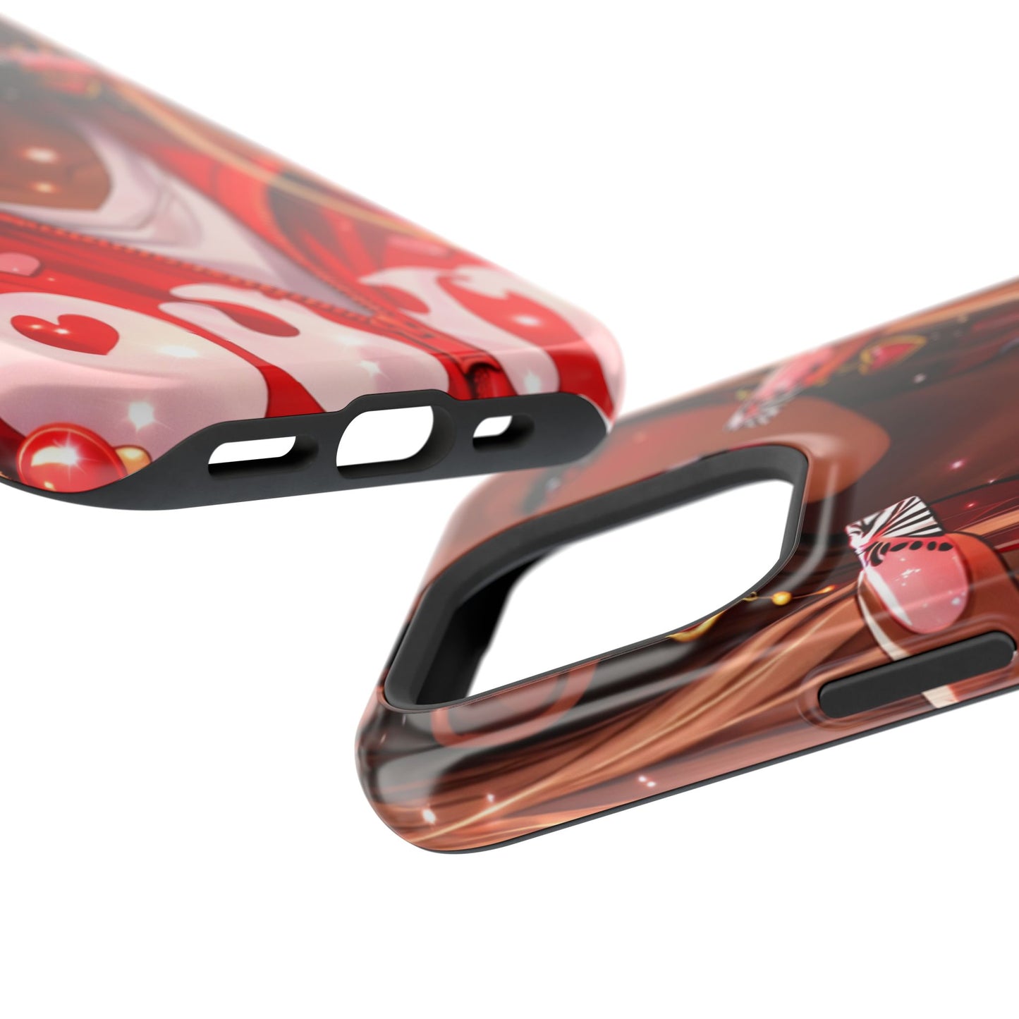 Love Phone Case — Red Heart Jacket Impact-Resistant Case