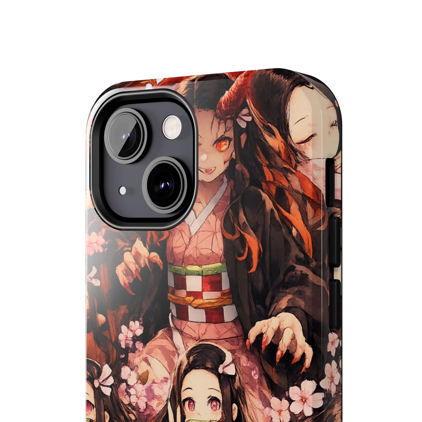 Phone Case — Nezuko Kamado Floral Tough Phone Case