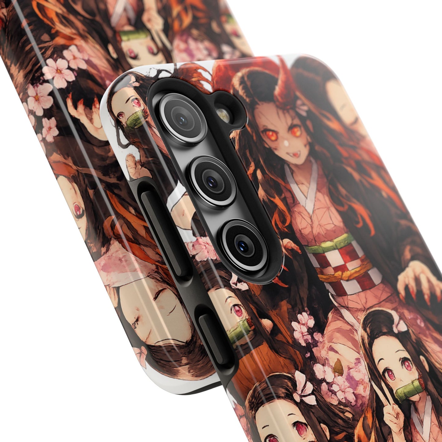 Phone Case — Nezuko Kamado Floral Tough Phone Case
