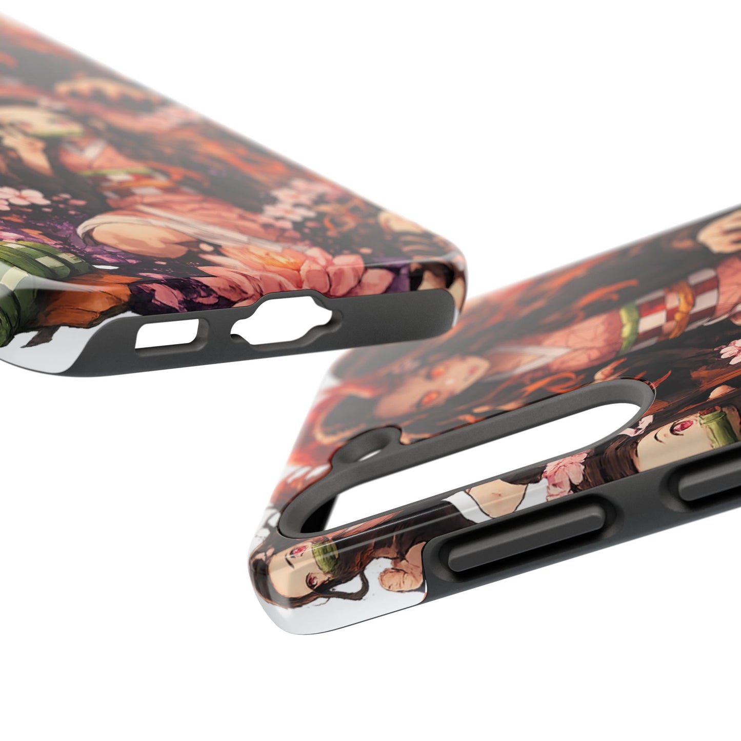 Phone Case — Nezuko Kamado Floral Tough Phone Case