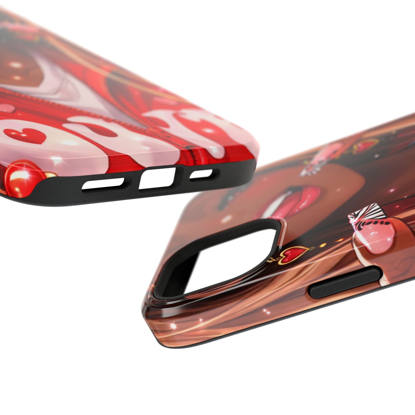 Love Phone Case — Red Heart Jacket Impact-Resistant Case