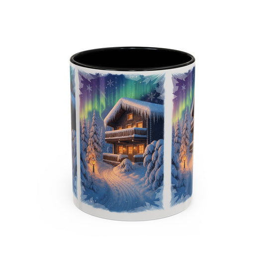 Northern Lights Cabin Mug | Accent Coffee Mug