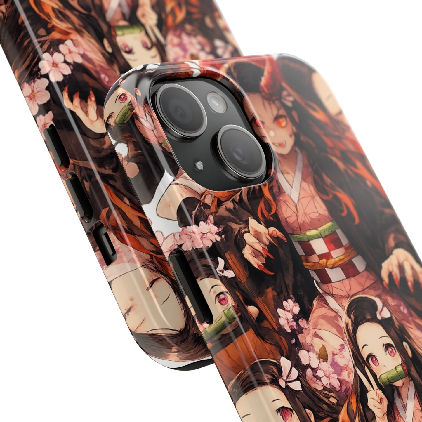 Phone Case — Nezuko Kamado Floral Tough Phone Case