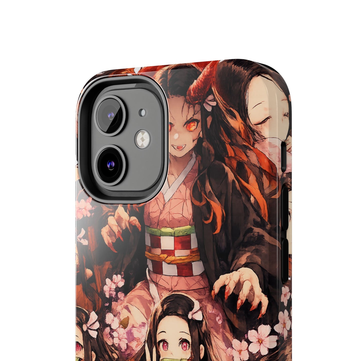 Phone Case — Nezuko Kamado Floral Tough Phone Case