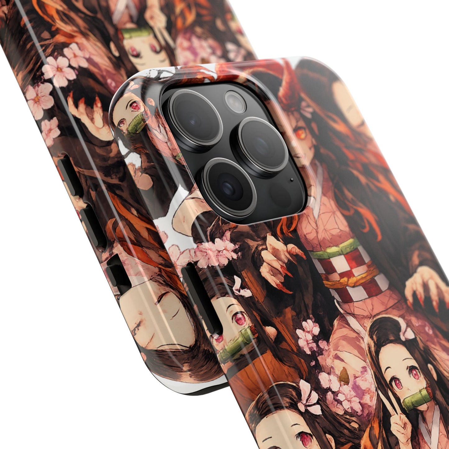 Phone Case — Nezuko Kamado Floral Tough Phone Case