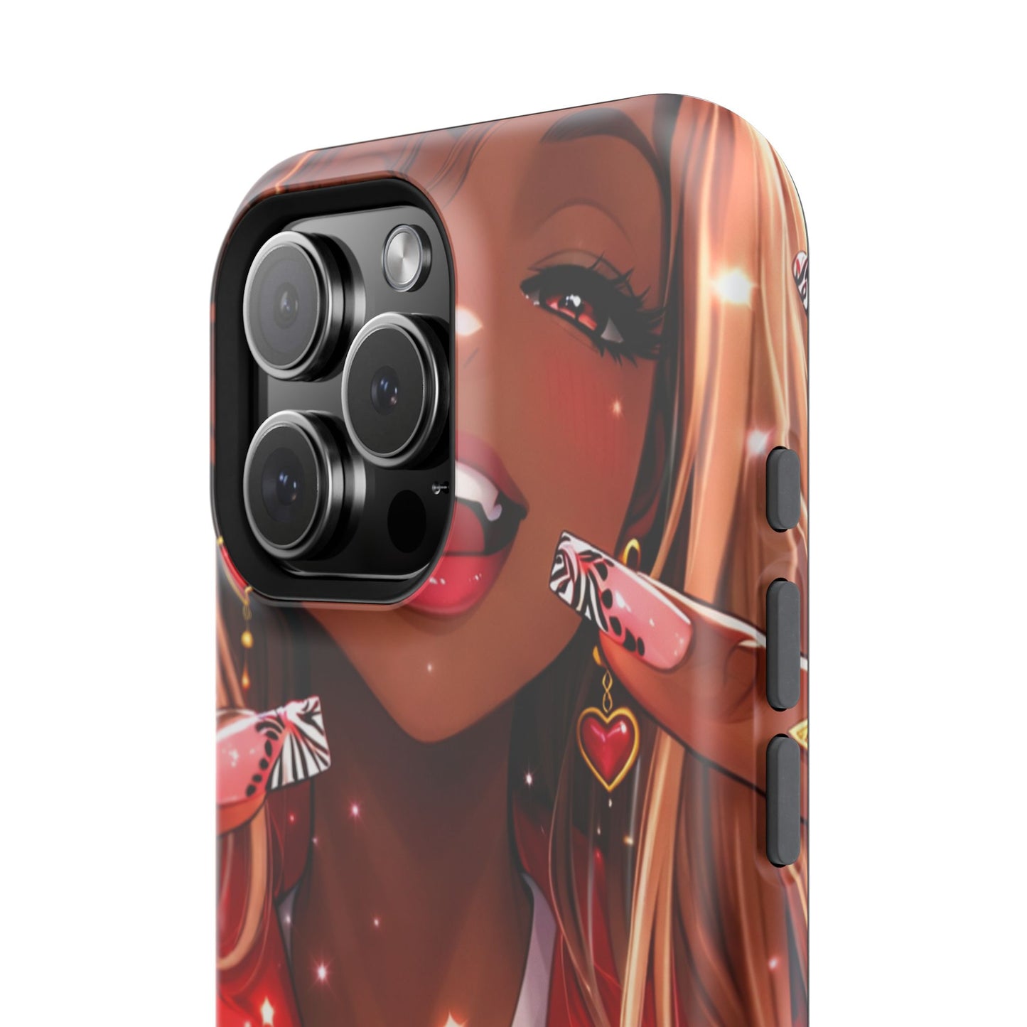 Love Phone Case — Red Heart Jacket Impact-Resistant Case