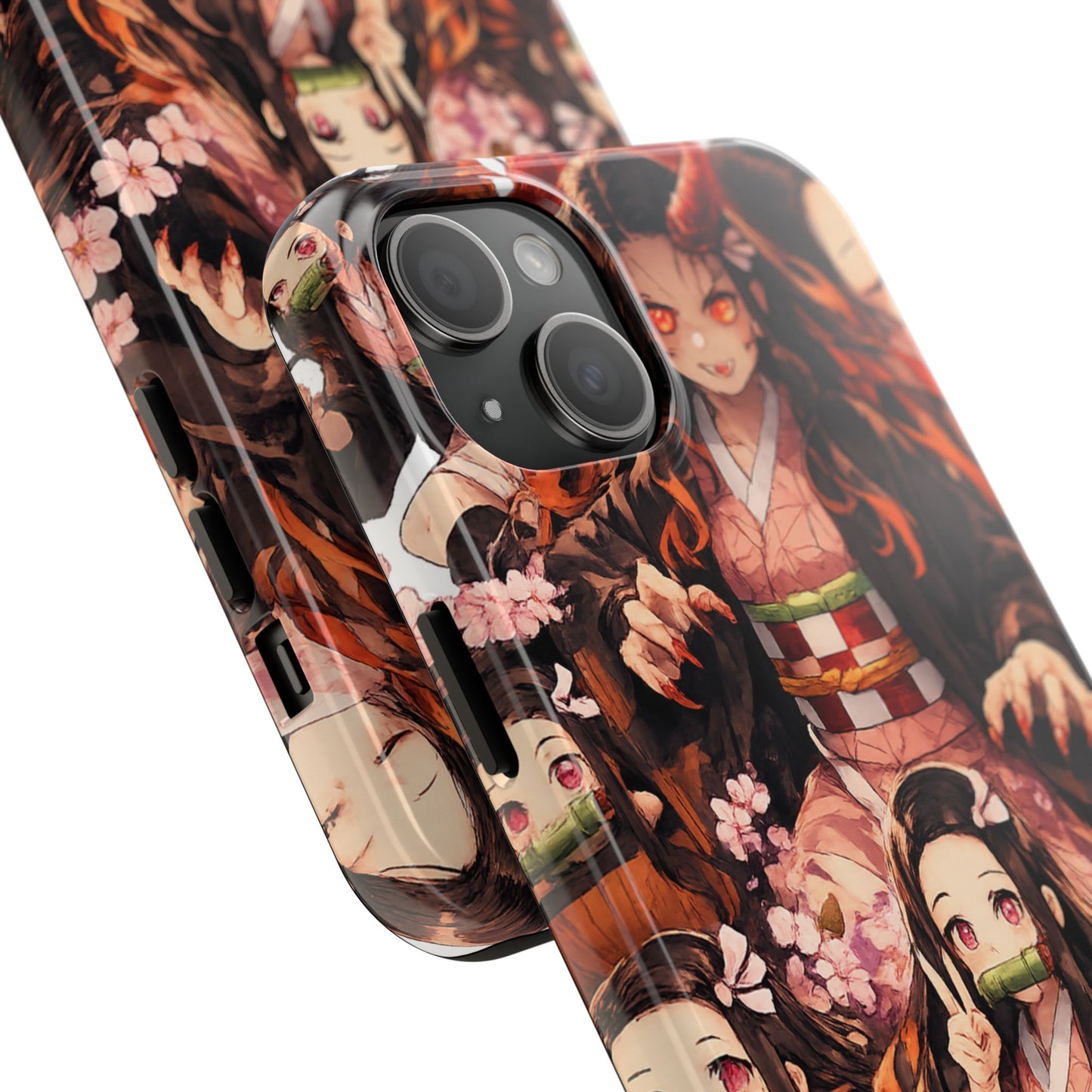 Phone Case — Nezuko Kamado Floral Tough Phone Case