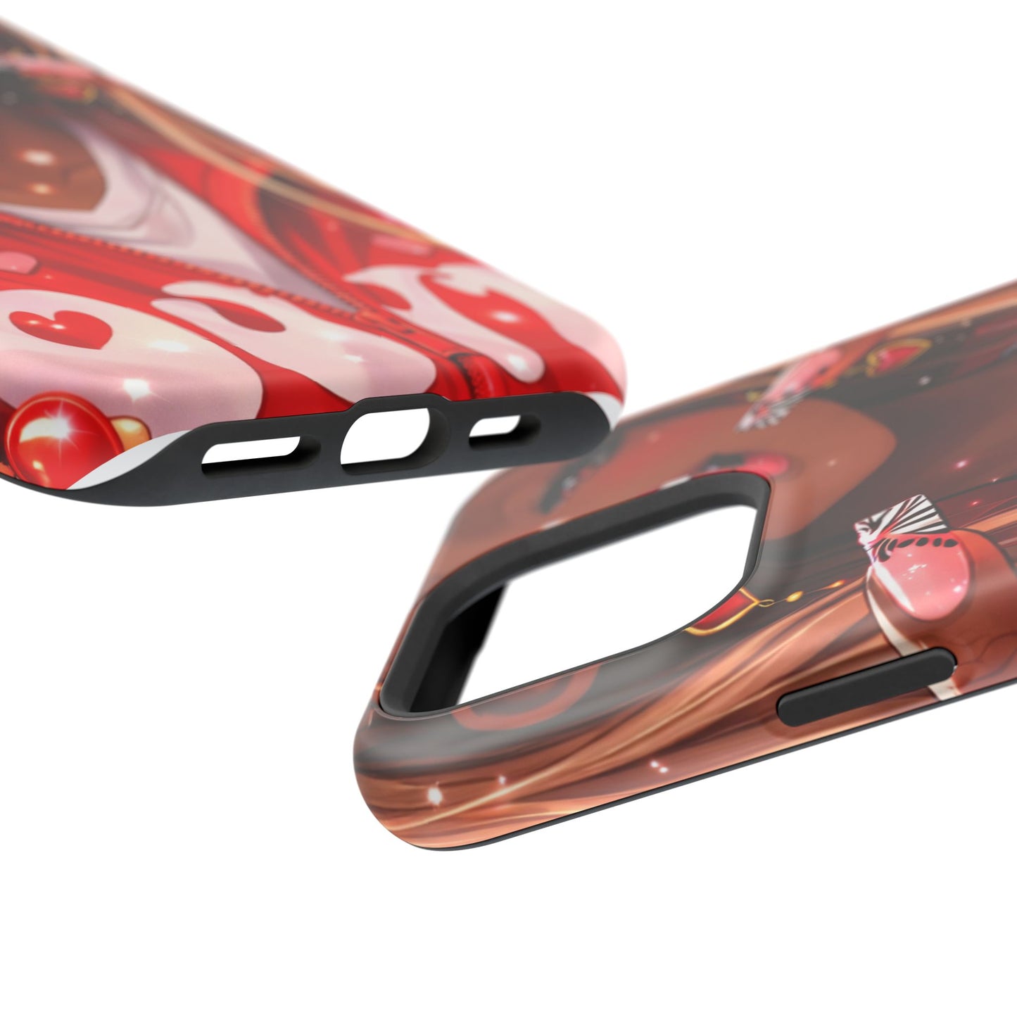 Love Phone Case — Red Heart Jacket Impact-Resistant Case