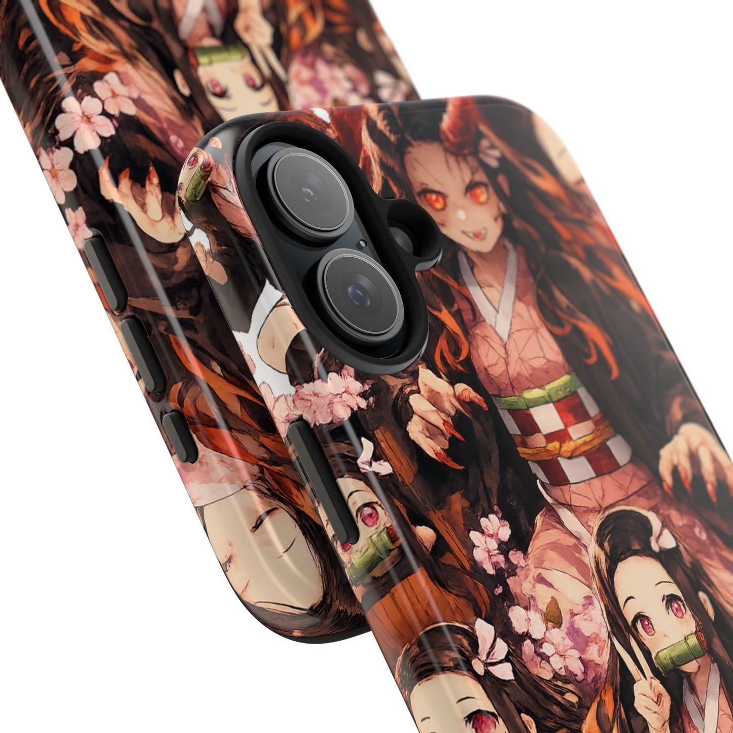 Phone Case — Nezuko Kamado Floral Tough Phone Case