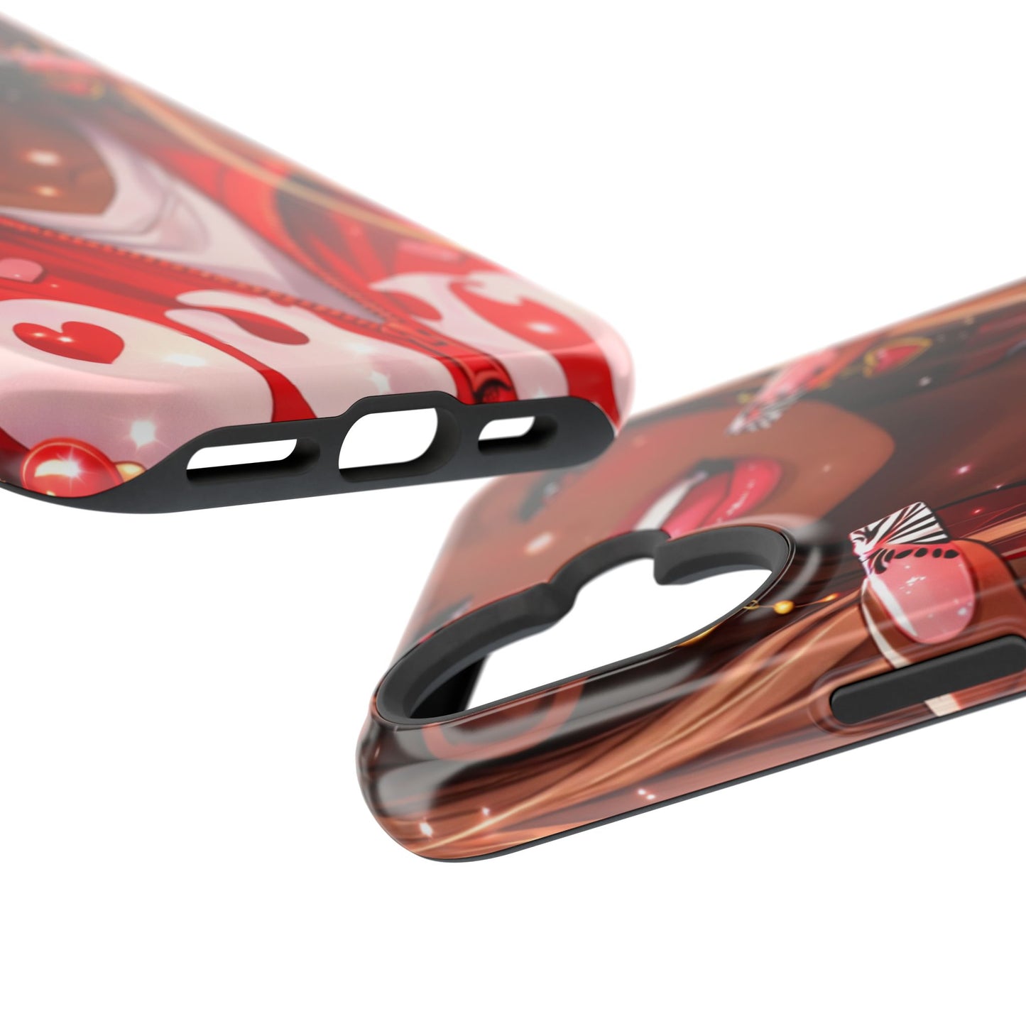 Love Phone Case — Red Heart Jacket Impact-Resistant Case