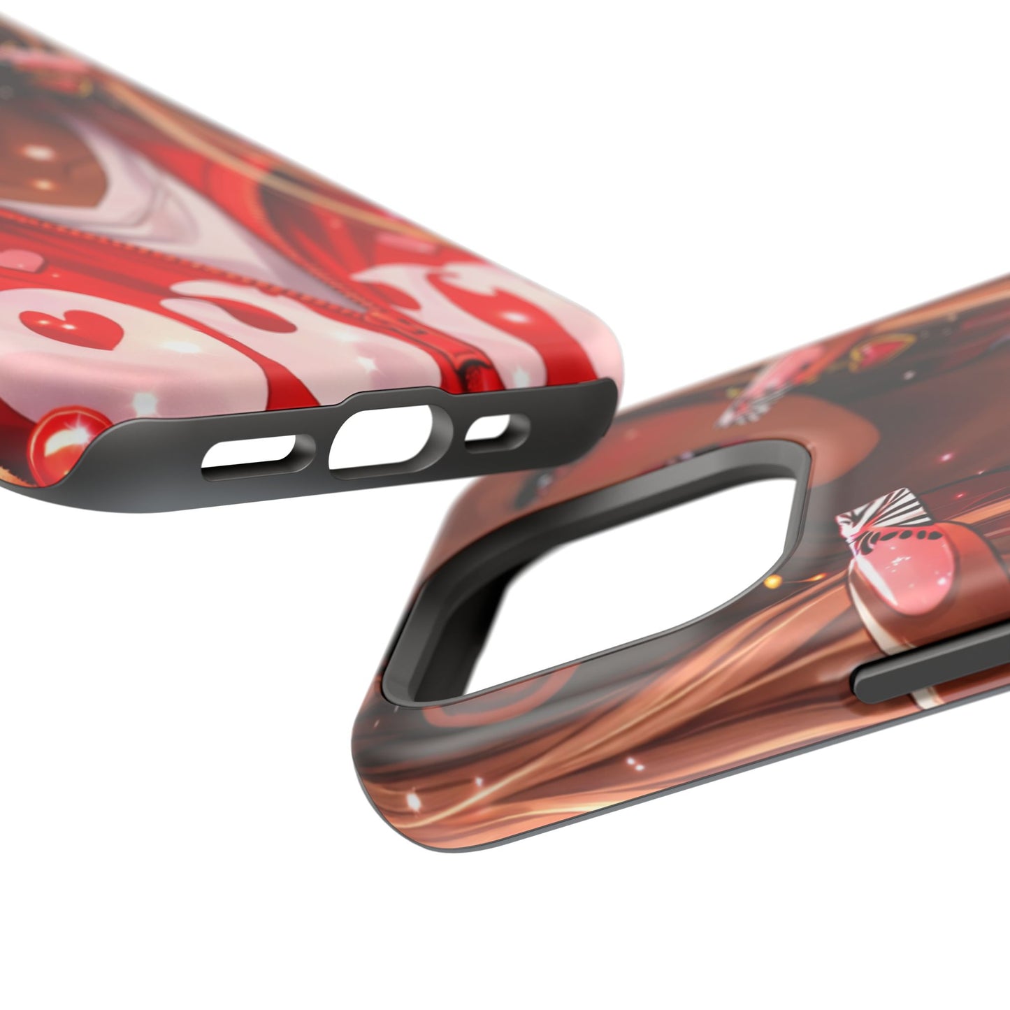 Love Phone Case — Red Heart Jacket Impact-Resistant Case