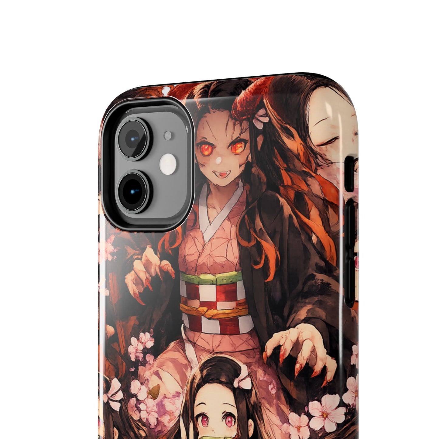 Phone Case — Nezuko Kamado Floral Tough Phone Case