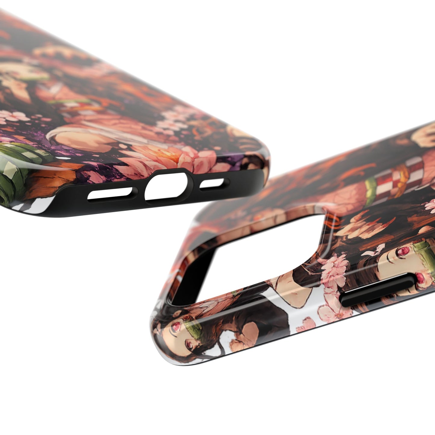 Phone Case — Nezuko Kamado Floral Tough Phone Case