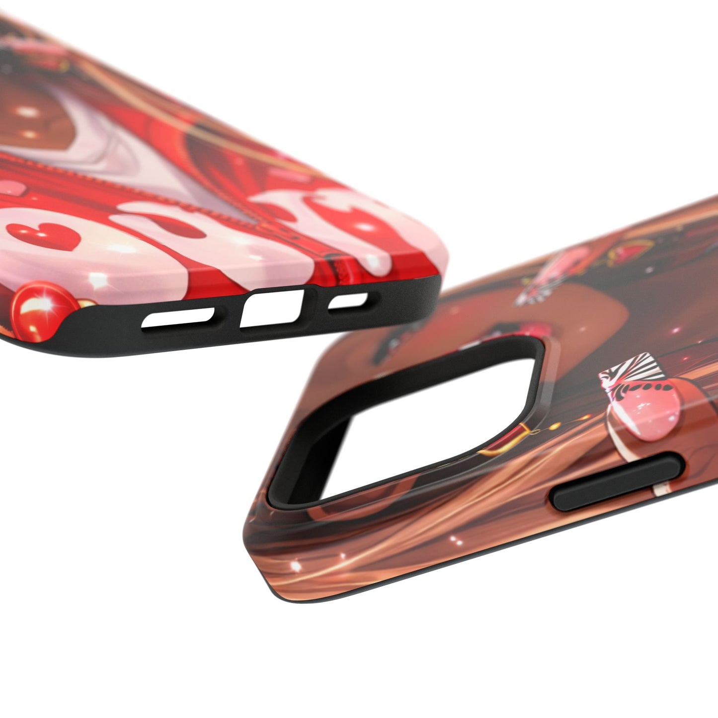 Love Phone Case — Red Heart Jacket Impact-Resistant Case
