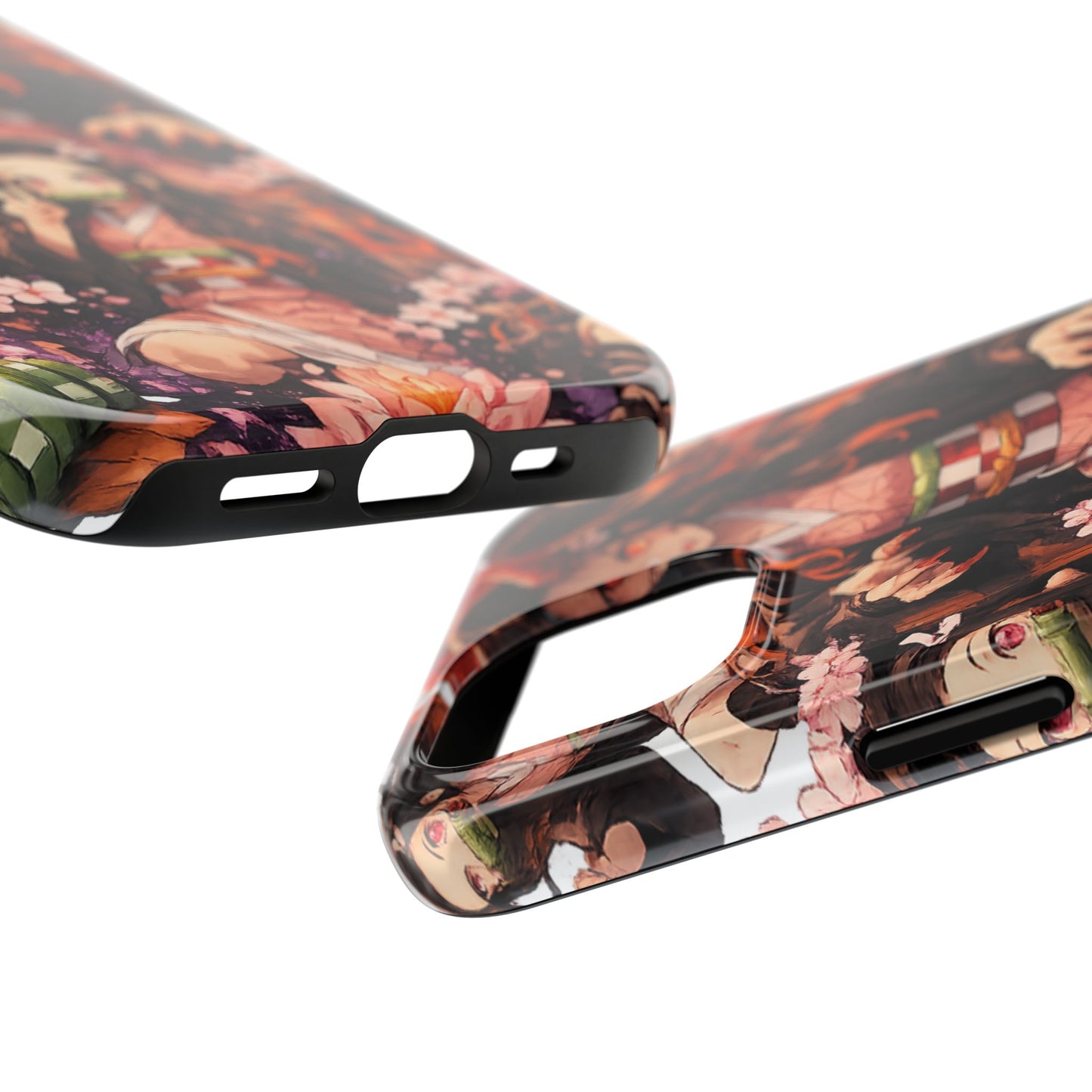 Phone Case — Nezuko Kamado Floral Tough Phone Case