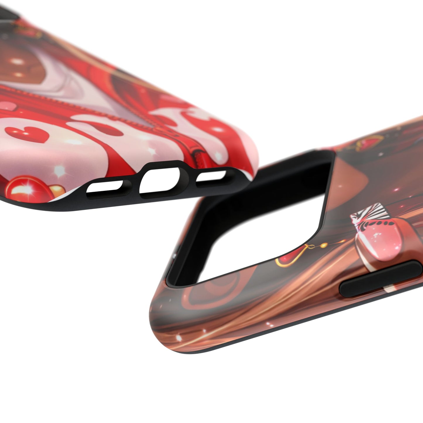Love Phone Case — Red Heart Jacket Impact-Resistant Case