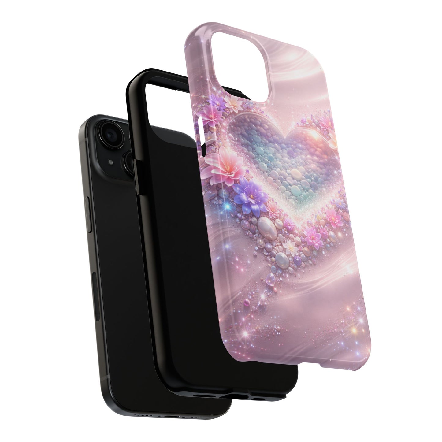 Tough Phone Case — Pastel Heart Galaxy Protective iPhone Cover
