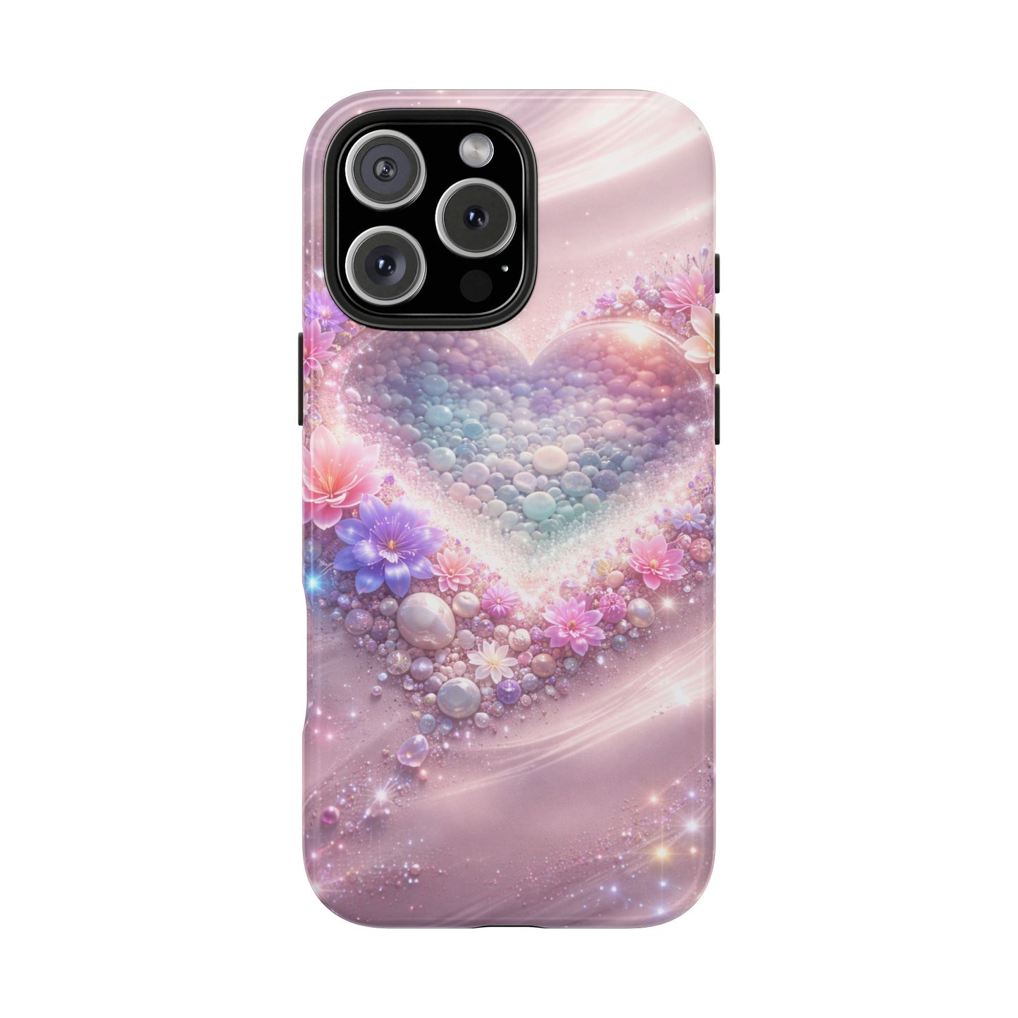Tough Phone Case — Pastel Heart Galaxy Protective iPhone Cover