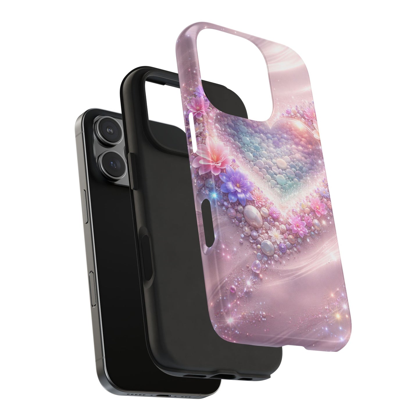 Tough Phone Case — Pastel Heart Galaxy Protective iPhone Cover