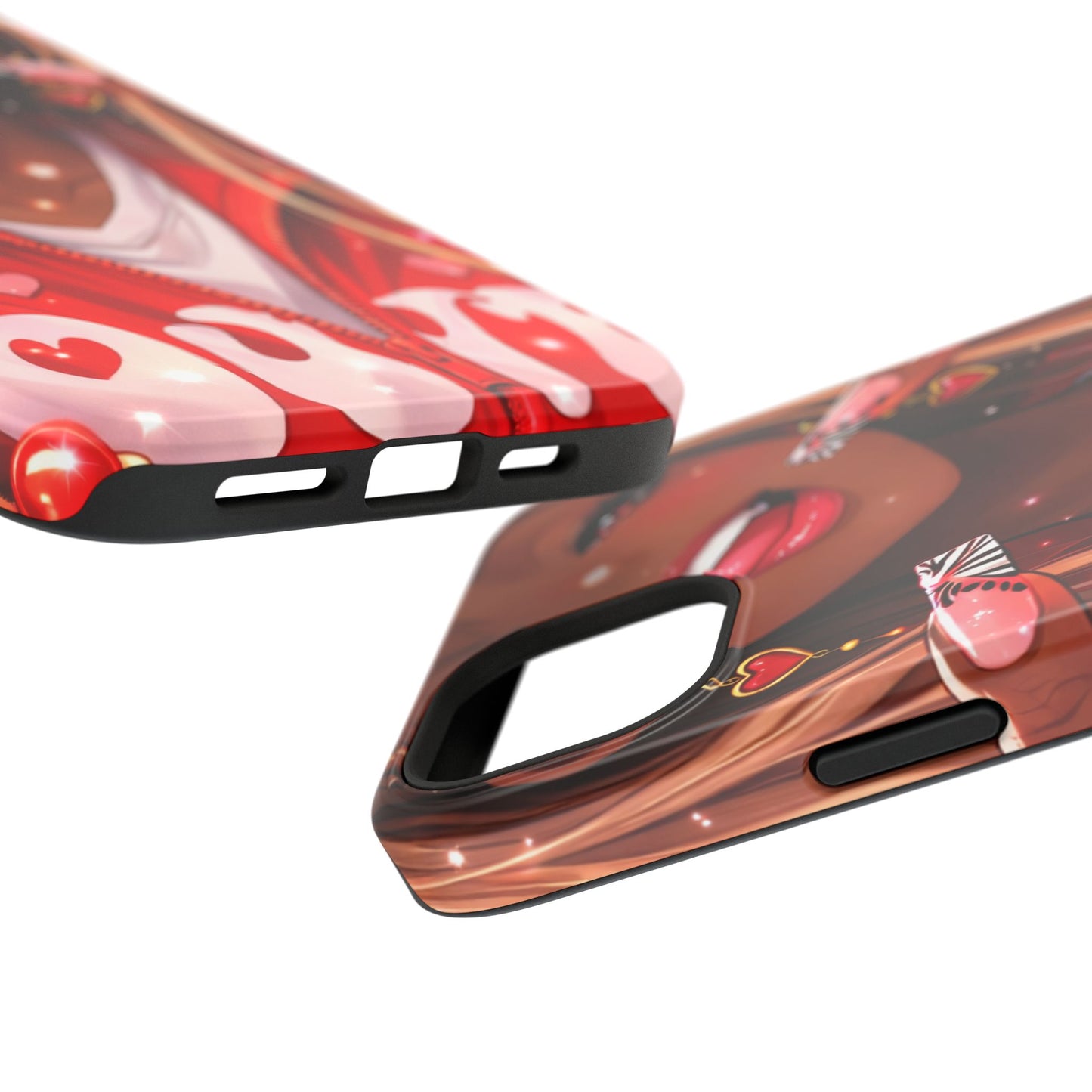 Love Phone Case — Red Heart Jacket Impact-Resistant Case