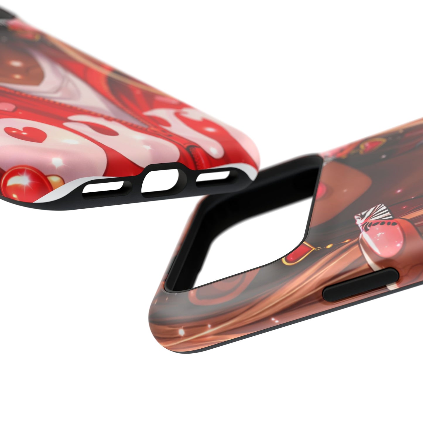 Love Phone Case — Red Heart Jacket Impact-Resistant Case