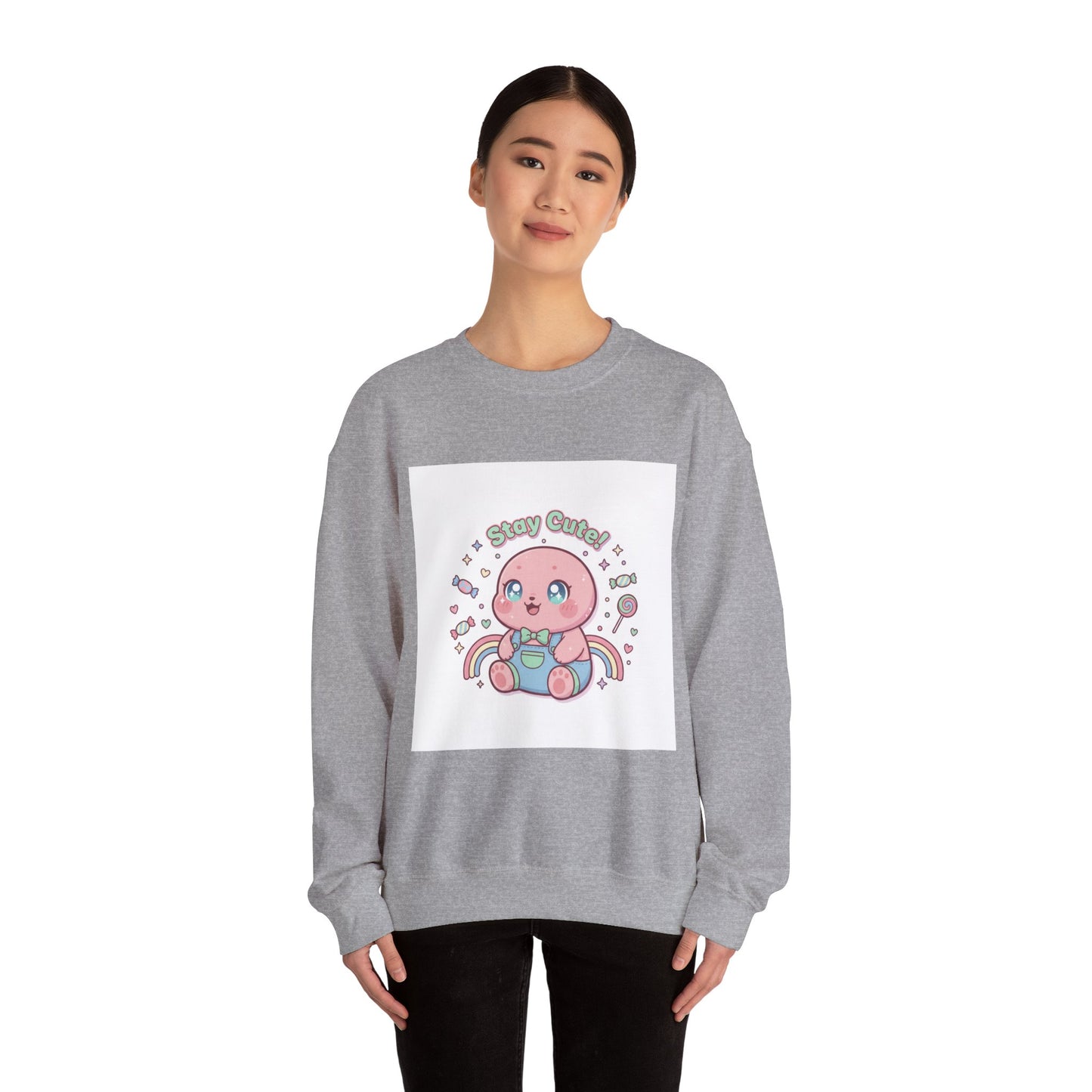 Kawaii Candy Octopus Crewneck | pastel kawaii, cute pastel clothes