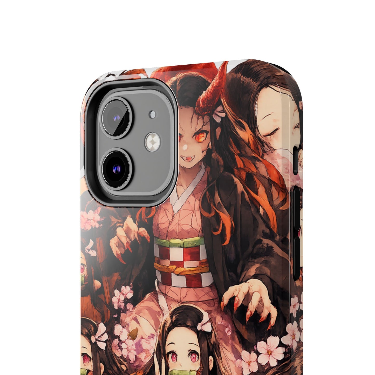 Phone Case — Nezuko Kamado Floral Tough Phone Case