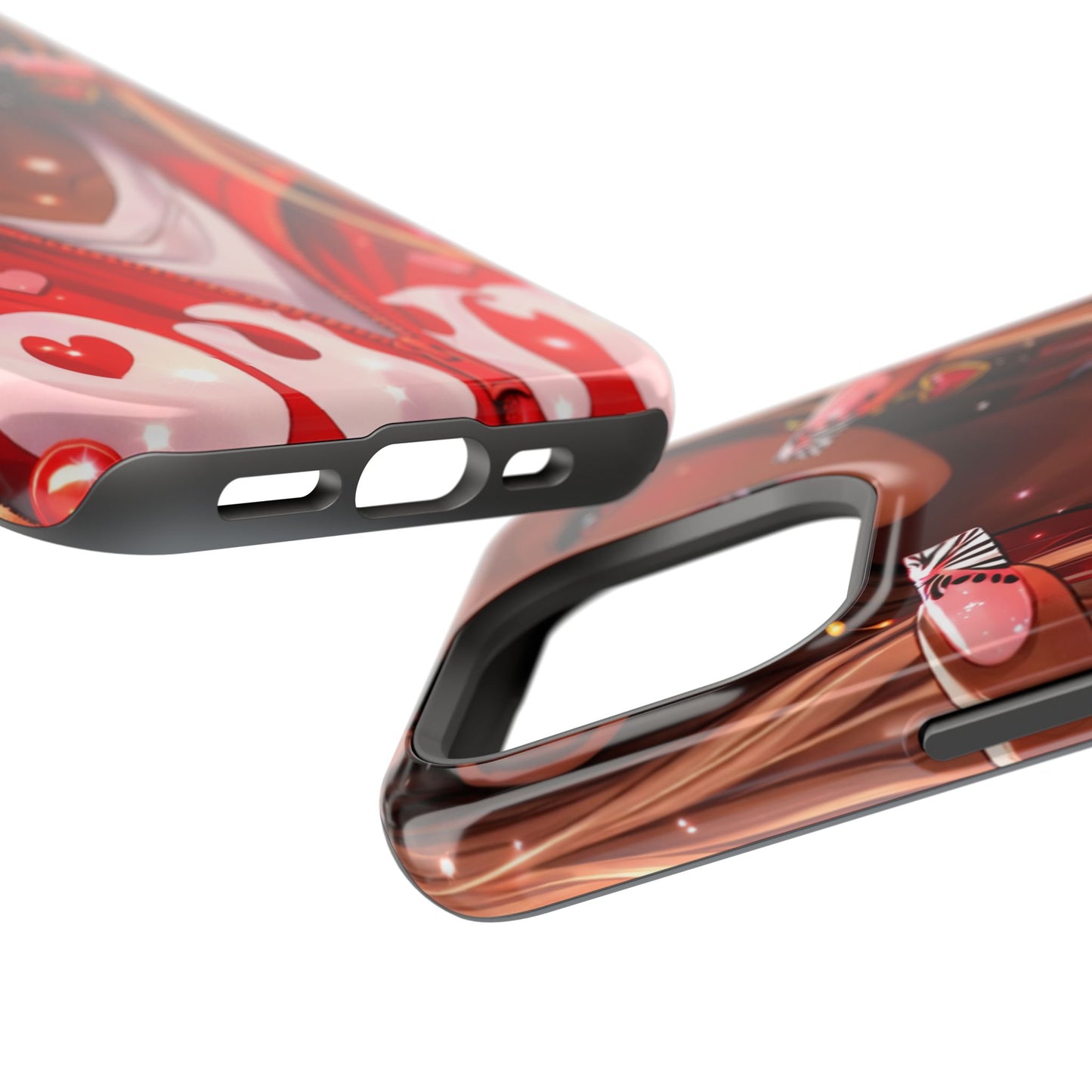 Love Phone Case — Red Heart Jacket Impact-Resistant Case