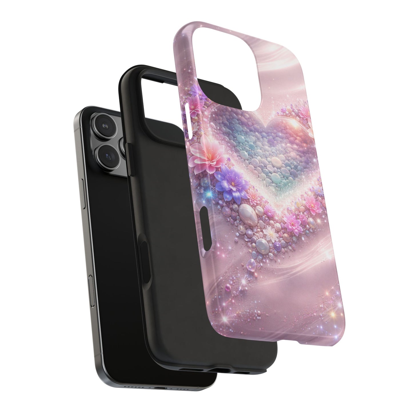 Tough Phone Case — Pastel Heart Galaxy Protective iPhone Cover