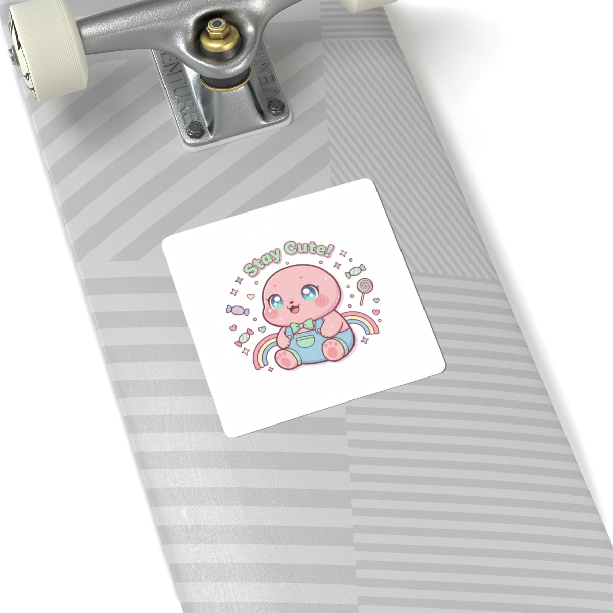 Kawaii Baby Octopus Kiss-Cut Stickers | Pastel Candy Cutecore, Y2K kawaii