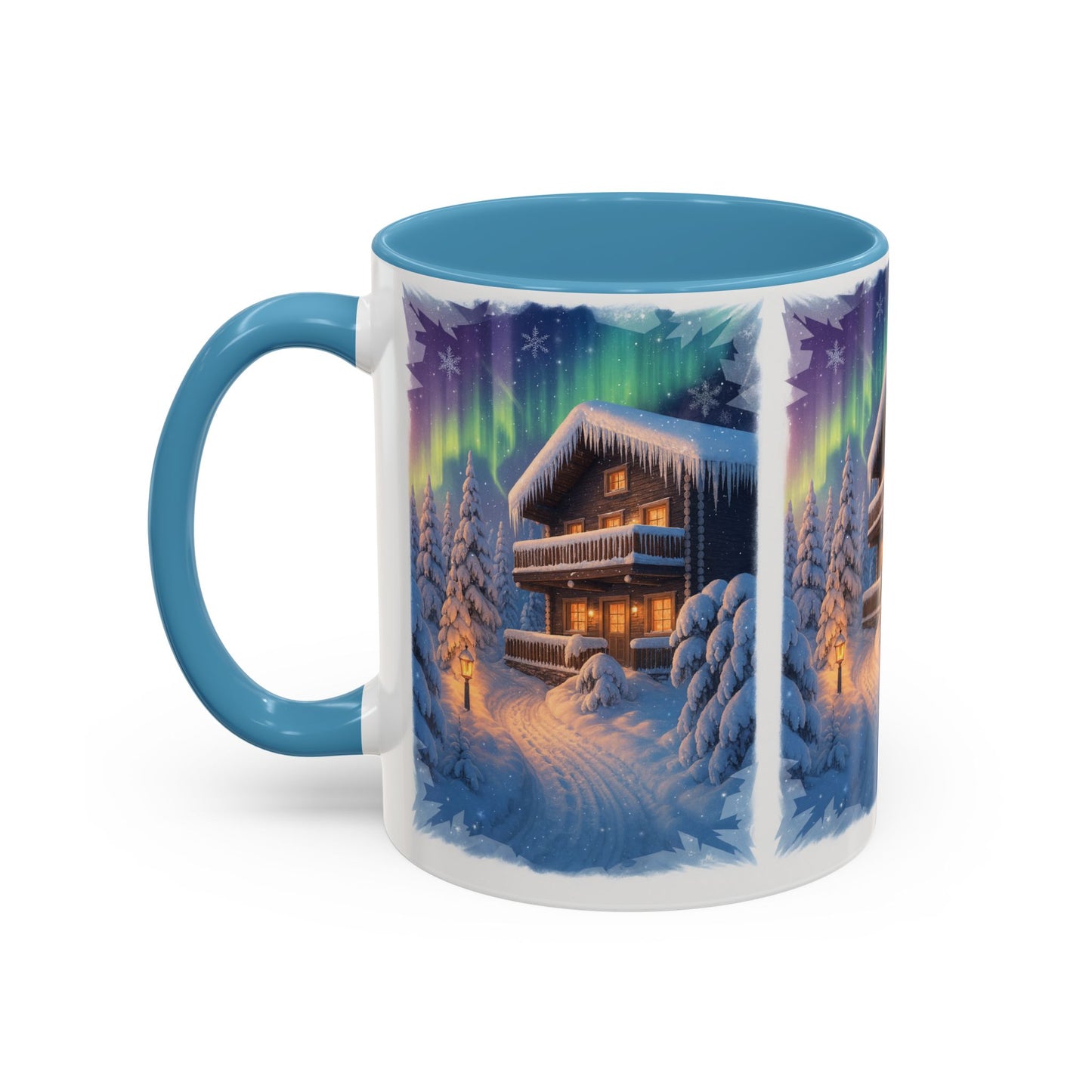 Northern Lights Cabin Mug | Accent Coffee Mug