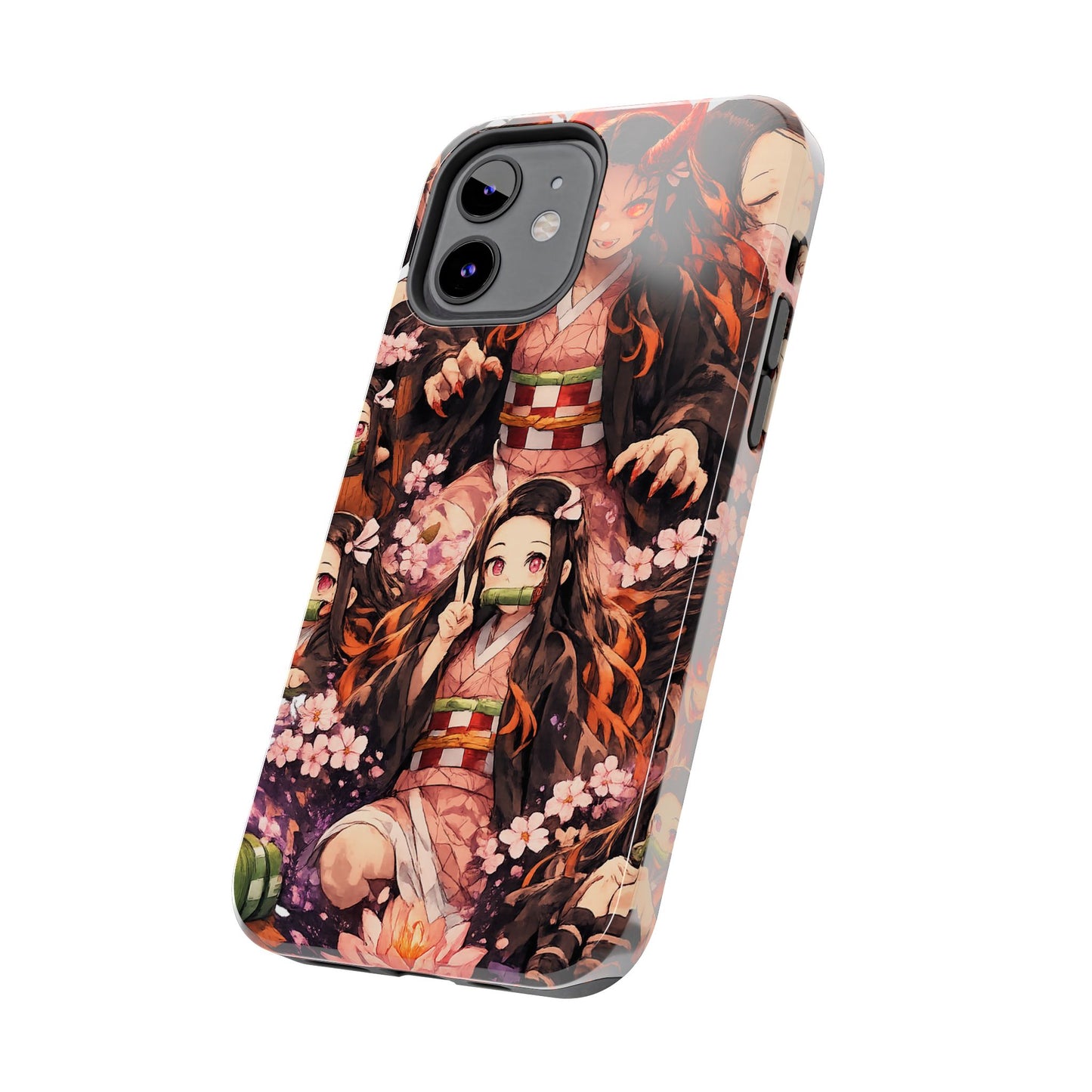 Phone Case — Nezuko Kamado Floral Tough Phone Case