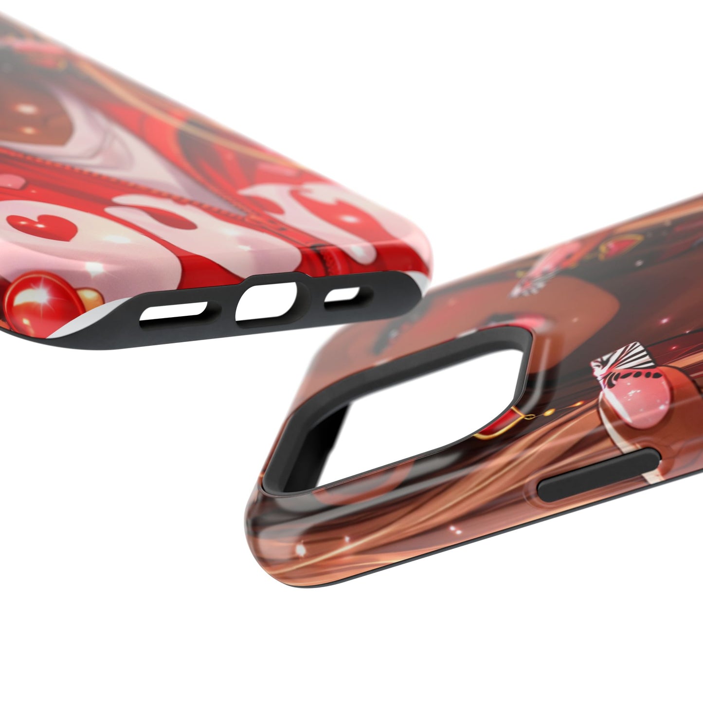Love Phone Case — Red Heart Jacket Impact-Resistant Case