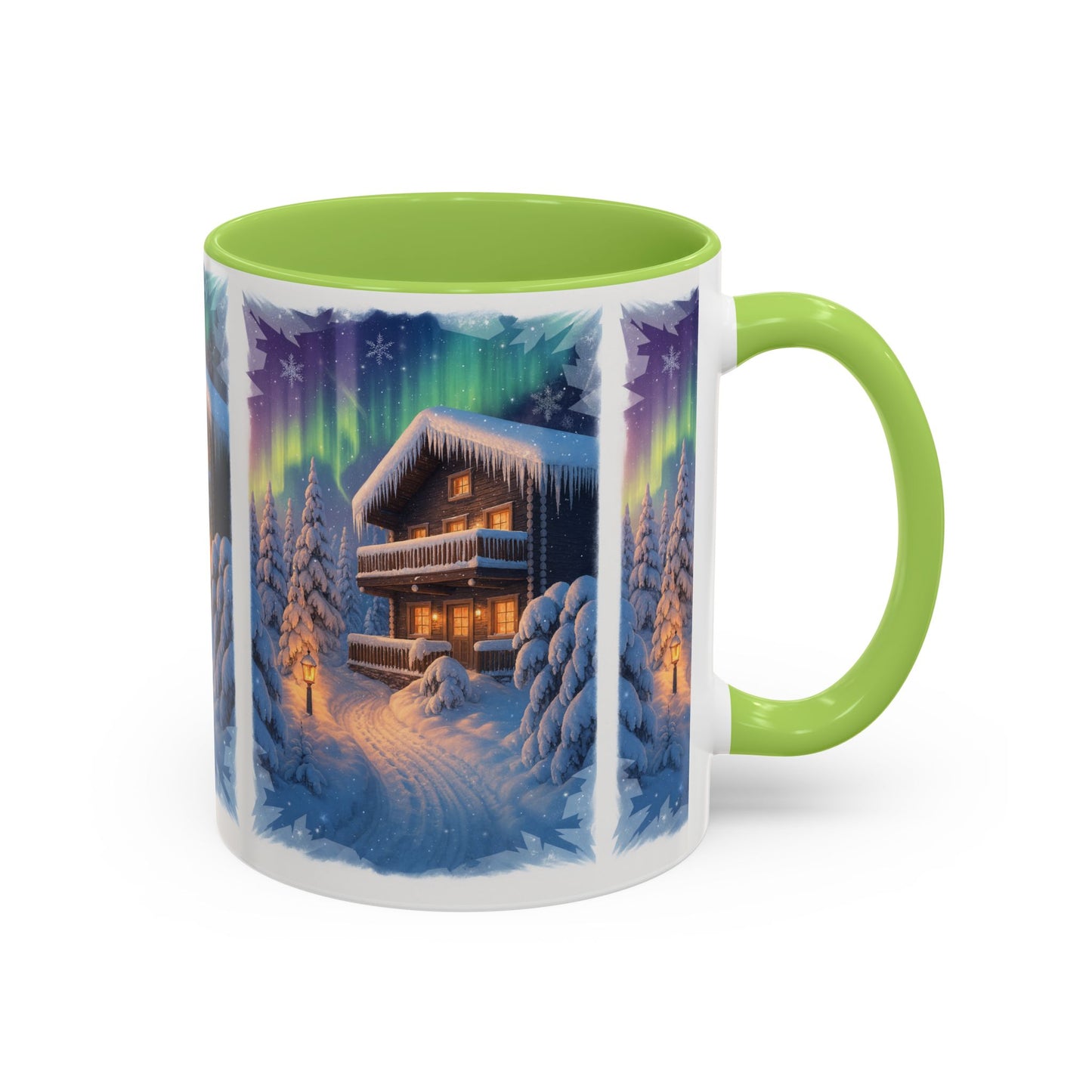 Northern Lights Cabin Mug | Accent Coffee Mug