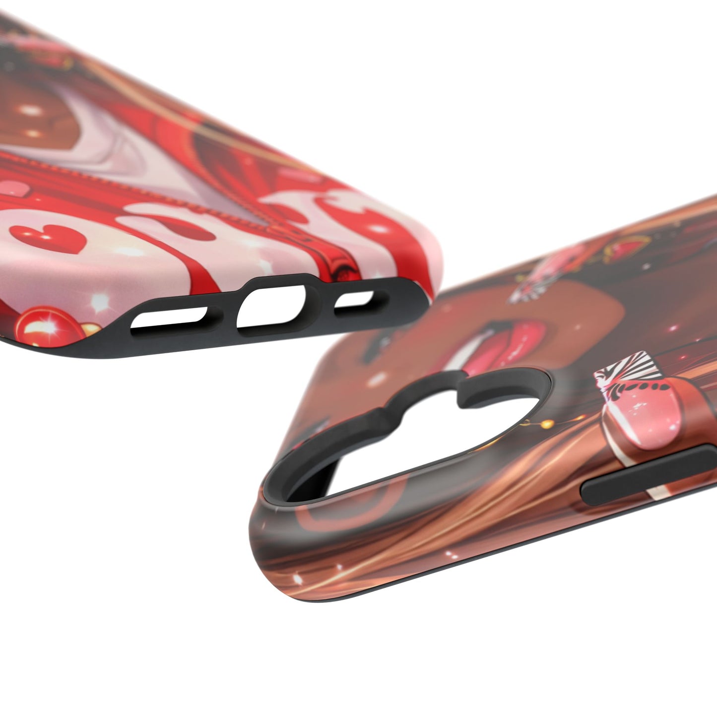 Love Phone Case — Red Heart Jacket Impact-Resistant Case