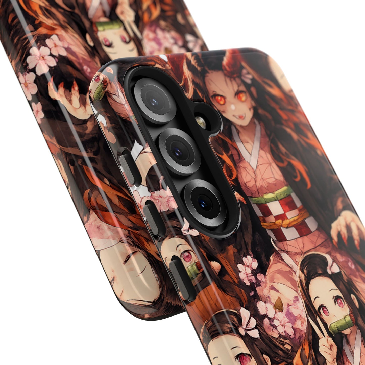 Phone Case — Nezuko Kamado Floral Tough Phone Case